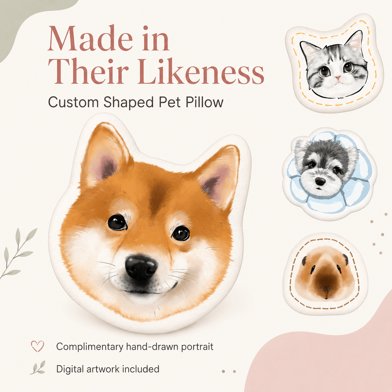 LovFur™ Custom Pet Portrait Pillow