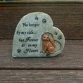 Load image into Gallery viewer, Cat memorial stone – weatherproof pet tribute