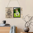Load image into Gallery viewer, Wood pet photo memorial frame with vial