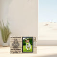 Load image into Gallery viewer, Wood pet photo memorial frame with vial