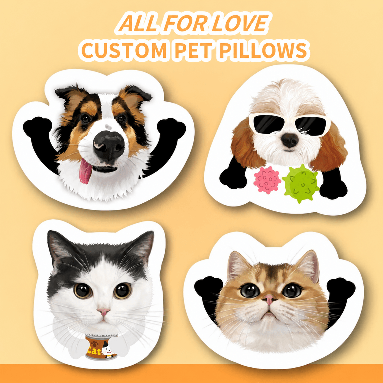 LovFur™ Custom Pet Portrait Pillow