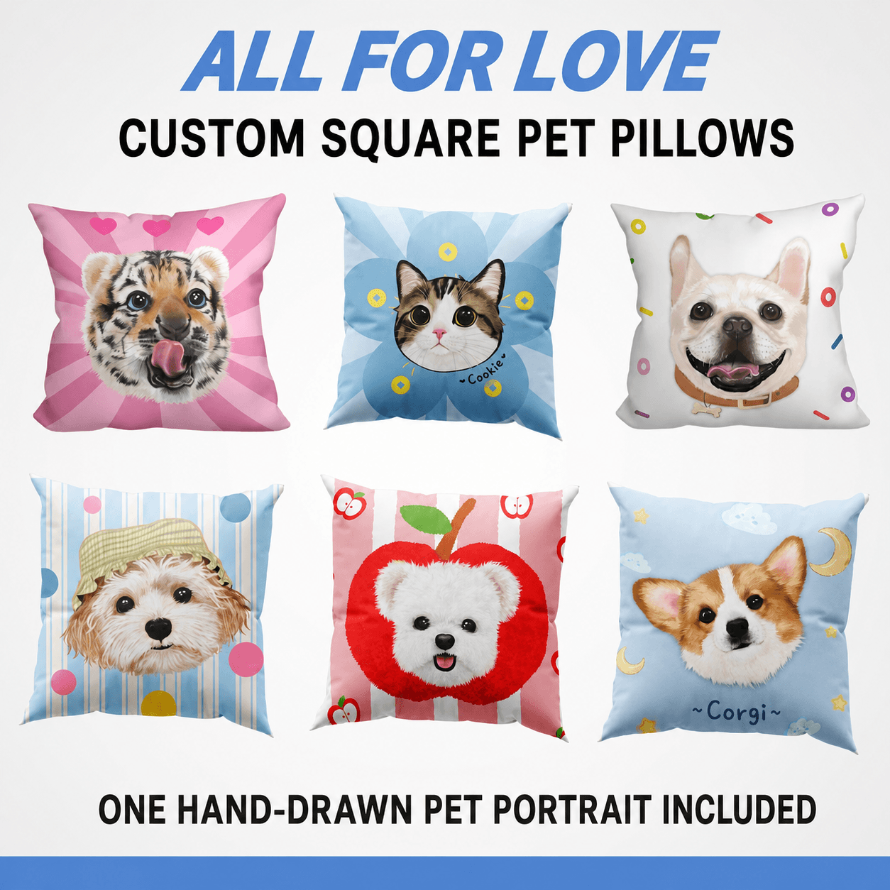 LovFur™ Custom Pet Portrait Pillow