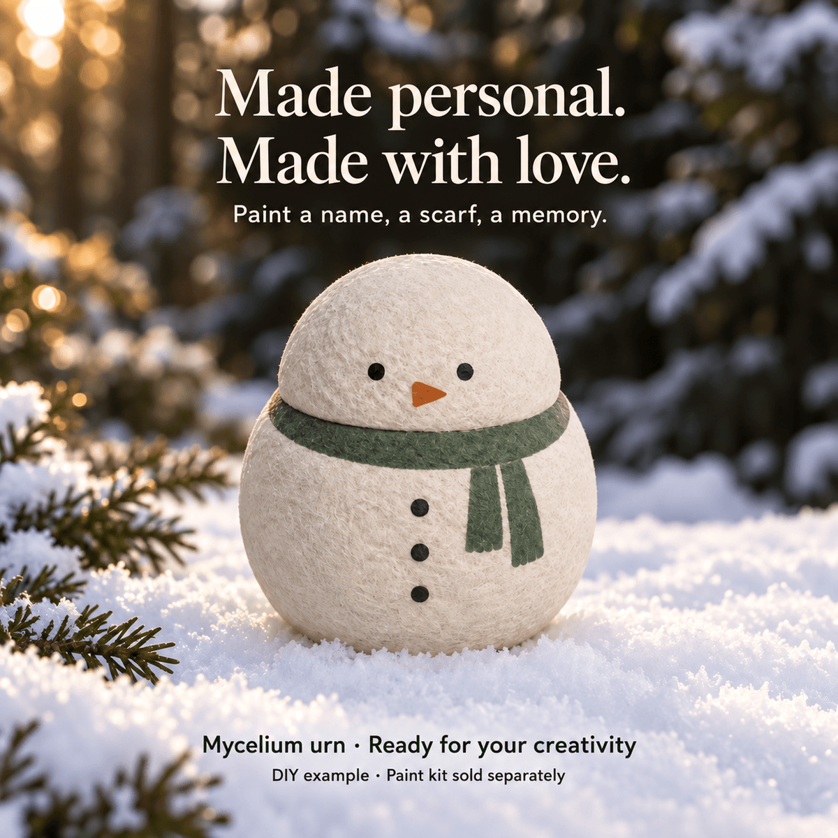 LovFur™ Snowmelt Mycelium Pet Urn
