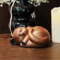 Load image into Gallery viewer, Secure sealing lid detail – imitation wood pet urn
