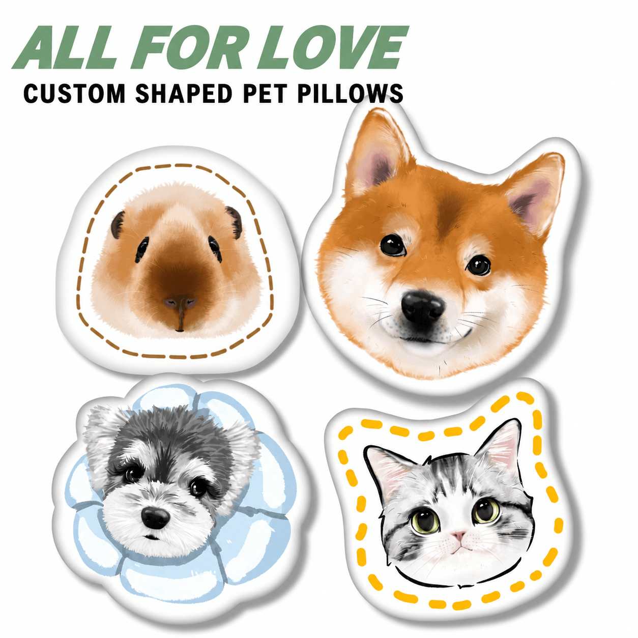LovFur™ Custom Pet Portrait Pillow