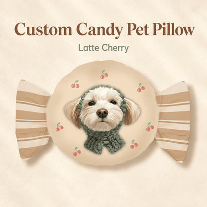LovFur™ Custom Candy Pet Portrait Pillow