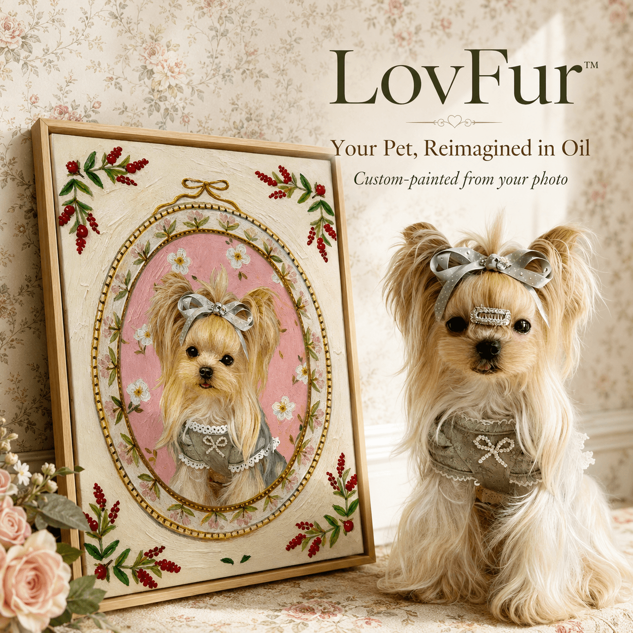 LovFur™ Custom Pet Oil Portrait