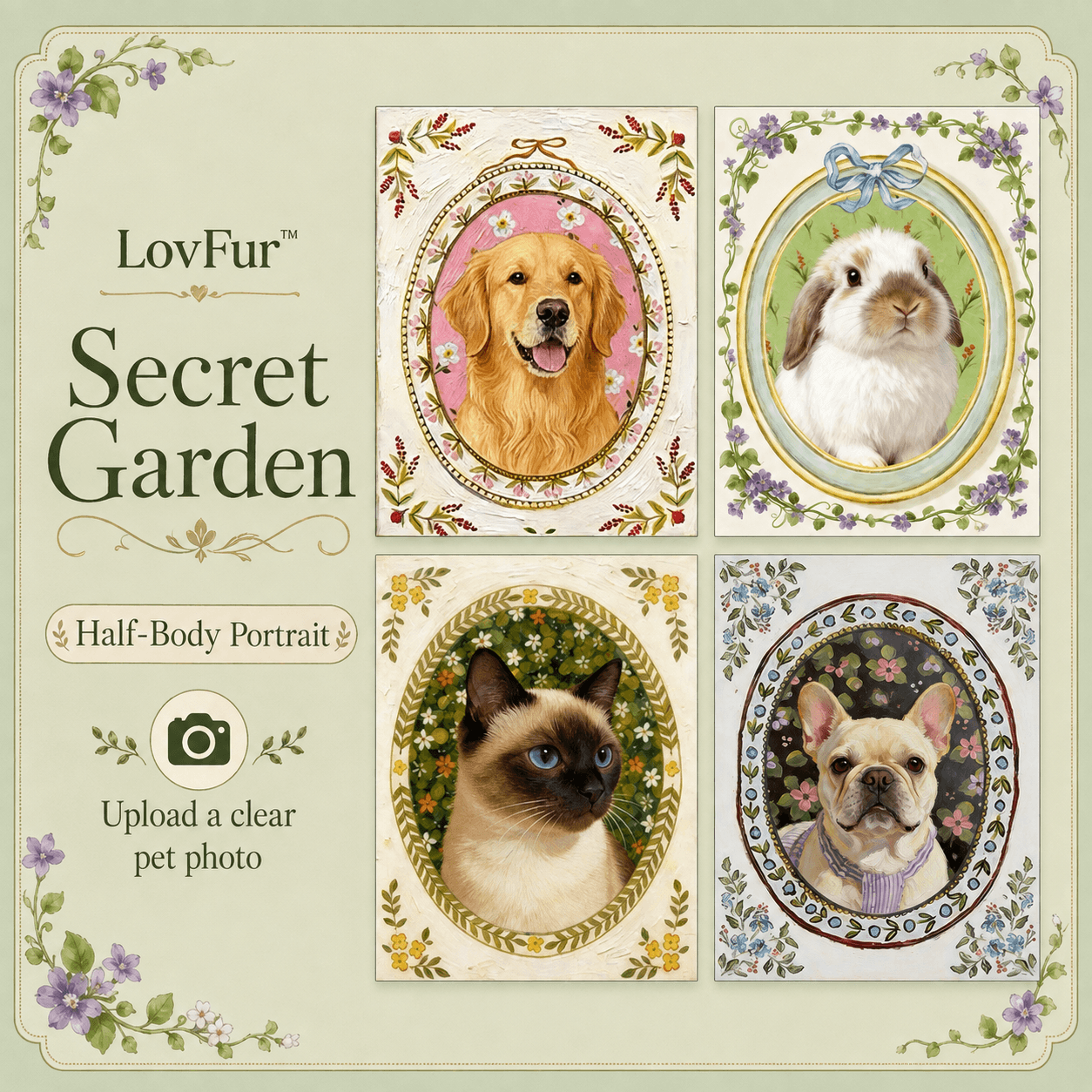LovFur™ Custom Pet Oil Portrait