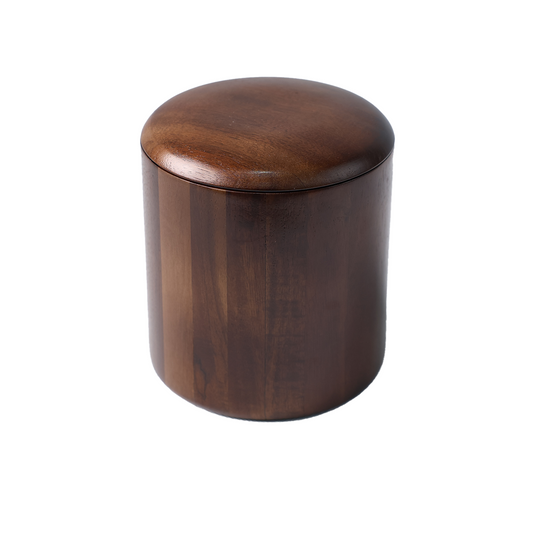 Lovfur™|Acacia wood Customized urn  cylinder