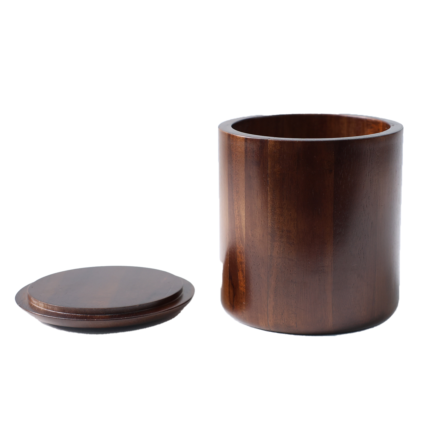 Lovfur™|Acacia wood Customized urn  cylinder