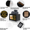 Load image into Gallery viewer, Black wood texture pet urn – personalized keepsake
