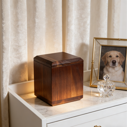 Lovfur® Personalized Acacia Wood Pet Urn