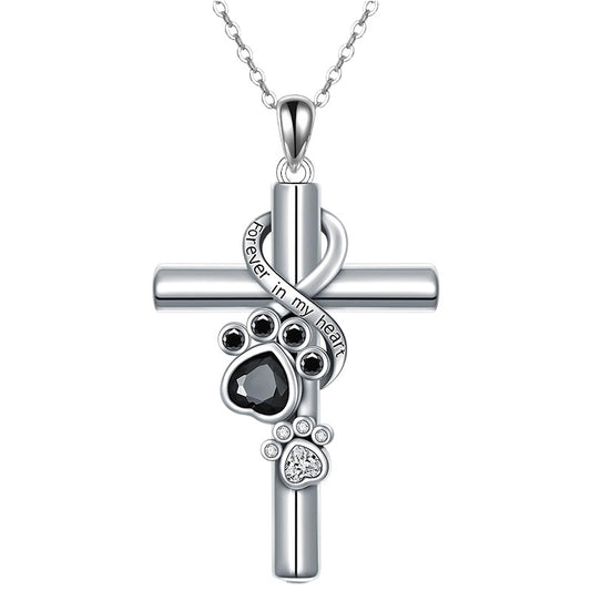 Cross Urn Necklace for Ashes – 925 Sterling Silver Cremation Jewelry