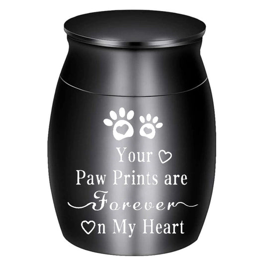 Small memorial pet urn stainless steel keepsake