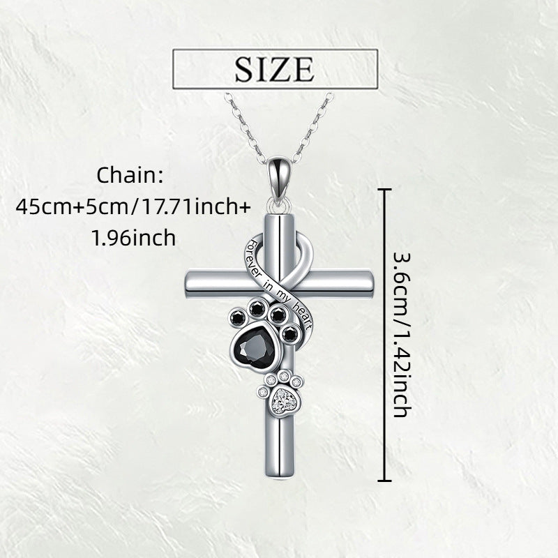 Cross Urn Necklace for Ashes – 925 Sterling Silver Cremation Jewelry