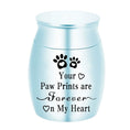 Load image into Gallery viewer, Small memorial pet urn stainless steel keepsake

