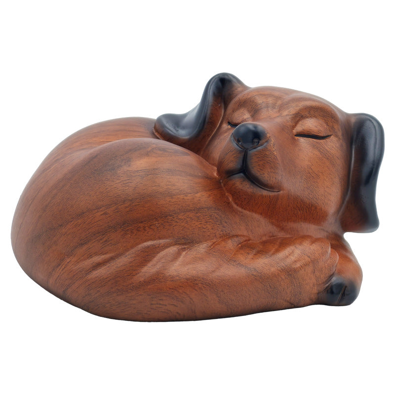 Secure sealing lid detail – imitation wood pet urn