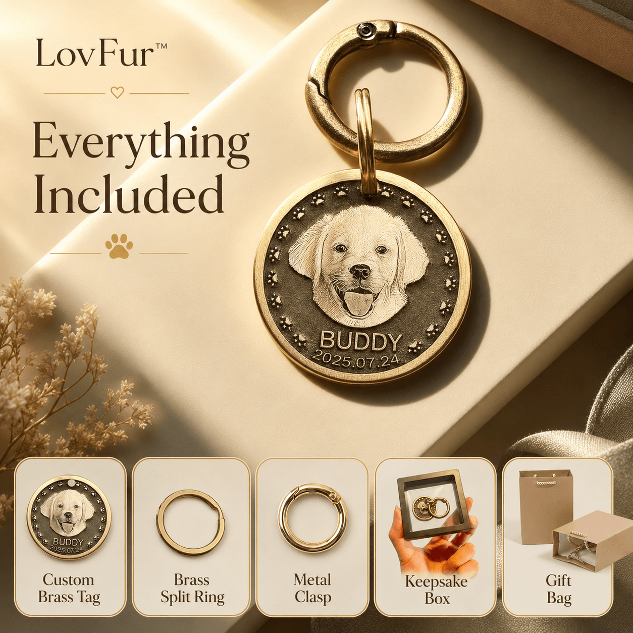 LovFur™ Custom Pet Memorial Tag
